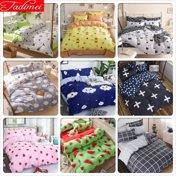 

150x200 180x220 200x230 220x240 Quilt Duvet Cover 3/4 pcs Bedding Set Adult Kids Child Bed Linen Single Full Queen King Big Size