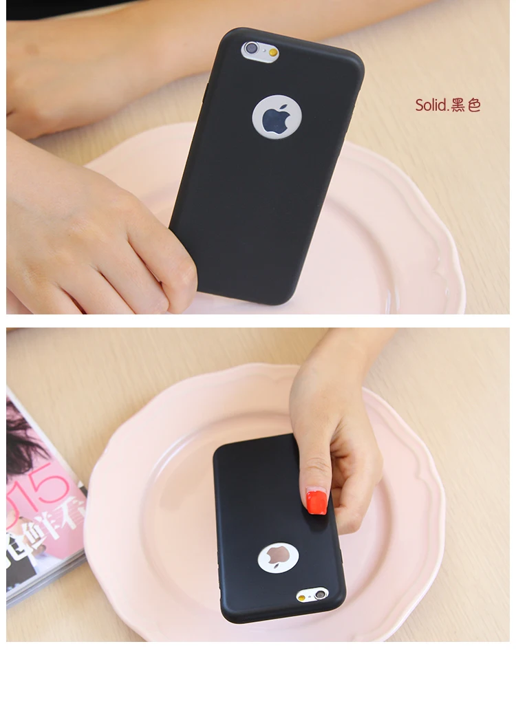 Fashion Cute Candy Colors Soft TPU Silicon phone cases for Apple iPhone 5 5S 5SE 6 6S 7 Plus Case Silicone Back Cover Coque apple iphone 11 Pro Max case