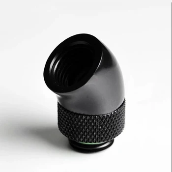 

Thread 45 Degree Rotary Fitting Adapter Rotating 45 Degrees Water Cooling Adaptors Can Rotate 360 Degrees