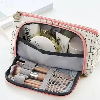 

Large Candy Color Pen Bag Window Pencil Case Kawaii Big Pencil Bag Pen Box Makeup Bag Stationery Storage Bags C15 D30