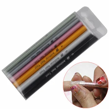 Hot Sale!! 6 Pcs Nail Art Tools Set Different Size Form Curve Rod Sticks Artificial Nails Tool Shaping Stick + Free Shipping