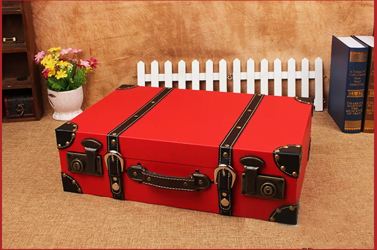 Ретро деревянная коробка хранение чемоданов креативная Свадебная коробка бутафорные украшения реквизит для фотосъемки окно дисплей мебель коробка для хранения