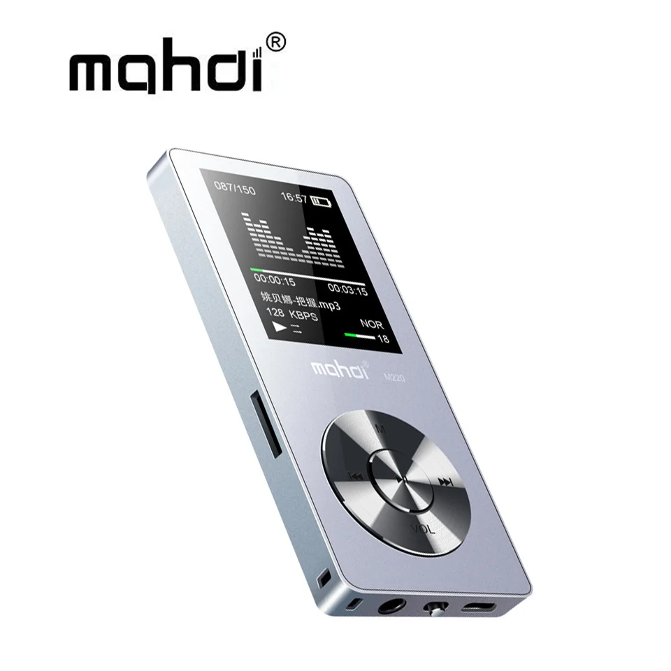 

Metal MP3 player lossless HiFi MP3 Music player with High Quality Sound out Speaker E-book FM radio Clock 1.8 Inch Screen