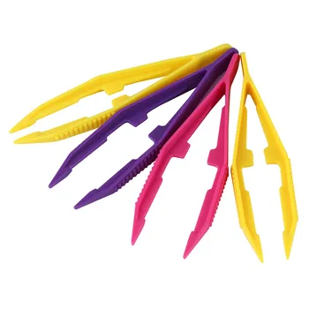 

4pcs/set Kids Safety Plastic Beads Tweezer for Puzzle Bead Model Building Kits Children DIY Toys Art Crafts Accessories Tools