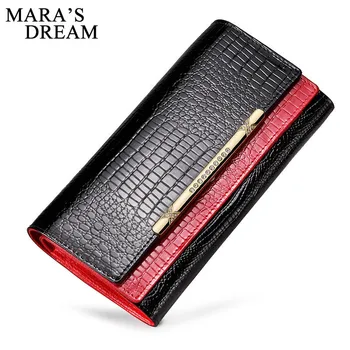 

Mara's Dream Women Wallets Hasp Coin Purse Women Wallets Brand Design High Quality Genuine Leather Phone Card Holder Purse Women