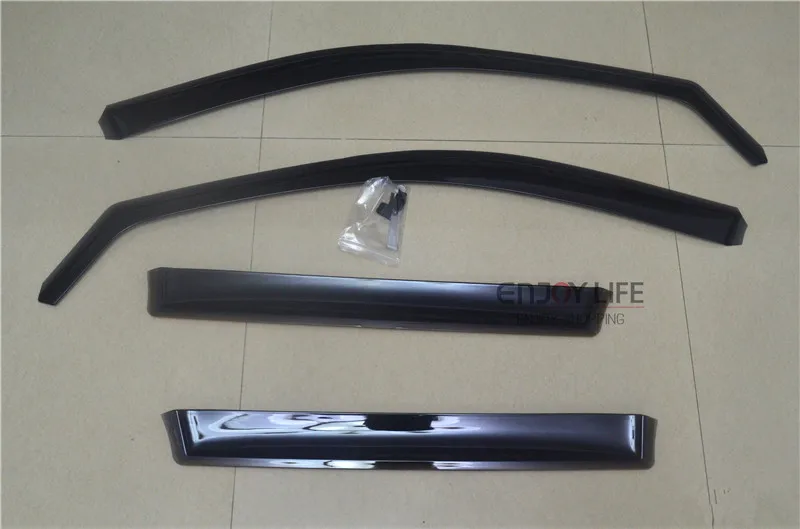 

4pcs Acrylic Door Sun Visor Side Window Deflectors Rain Shield Inserts Shade Cover For Grand Cherokee 2014 2015 Car Accessories