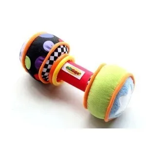 1 шт. Edushape Многофункциональный Детский цветной колокольчик хватающая ткань гантели погремушка когнитивный подарок плюшевая игрушка для младенцев