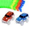 KACUU Glowing Magical Race Track DIY Universal Accessories Racing Track Ramp Turn Road Bridge Crossroads Toys For Children Gift 6