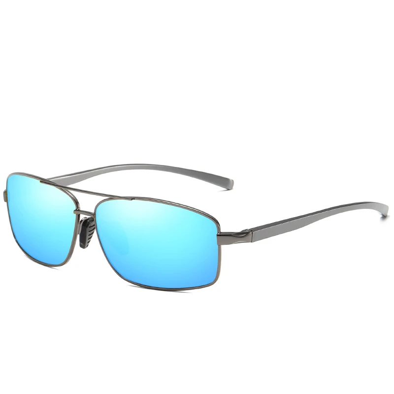 ACEWIS square sunglasses men polarized vintage luxury Aluminum-magnesium alloy shades driving sun glasses oculos polarizado - Lenses Color: F2458 blue