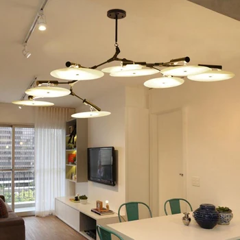 

Modern Living Room Chandelier Modern Simple Acrylic Lighting Creative Golden Bedroom Lamp Hotel Decoration Restaurant Chandelier