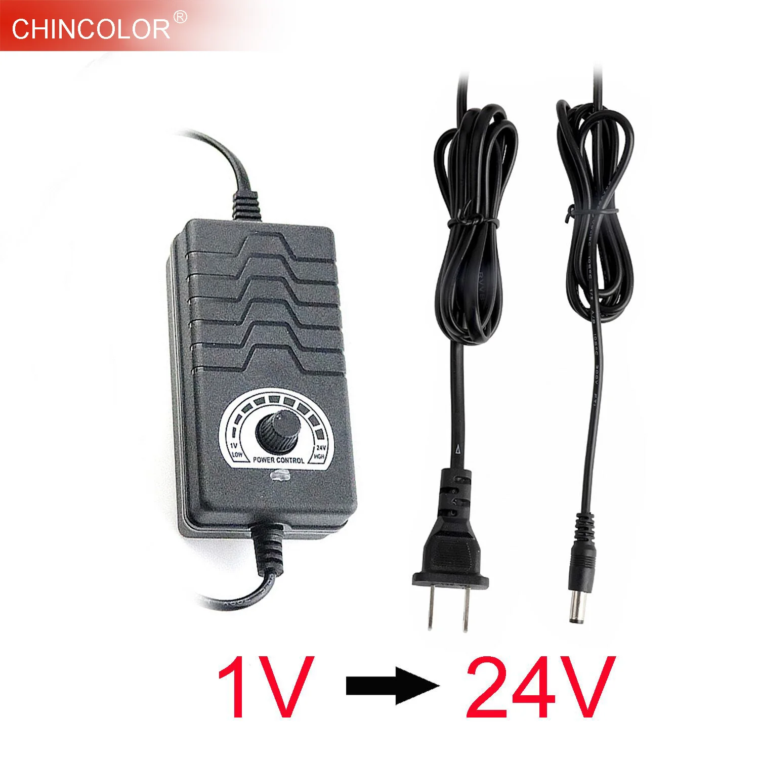 Led Power Supply Adapter Voltage Adjustable 2A AC100V -240V to DC 1V-24V Transformers Motor Speed Controller Led Driver New JQ