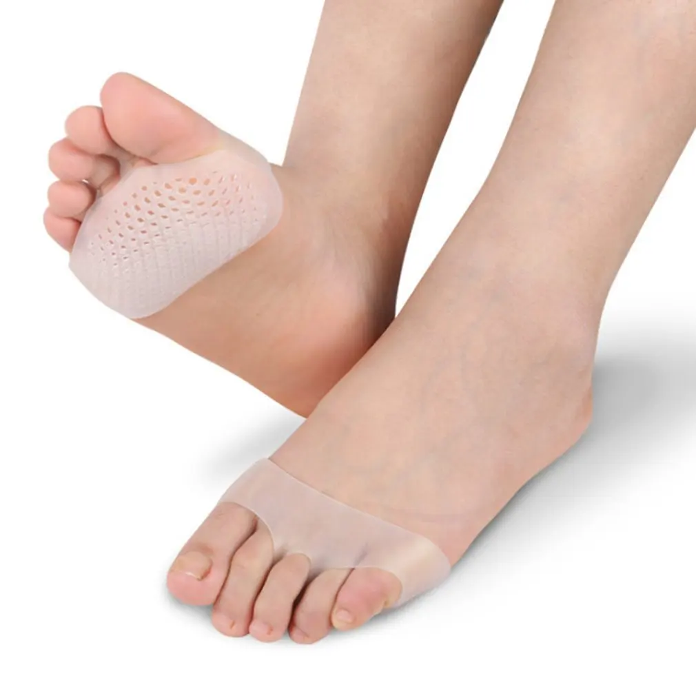 

Honeycomb Forefoot Sleeve Forefoot Pad Silicone Breathable Shock Absorption Painful Foot Pad Half Yard Pad High Heel Insole