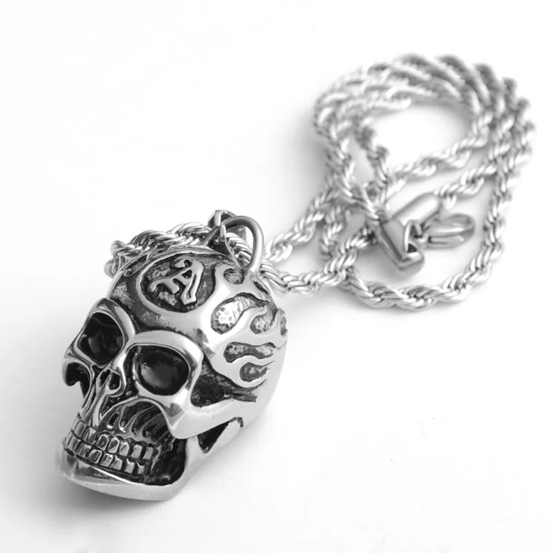 2016 Fashion jewelry wholesale pendant / Men stainless steel skull