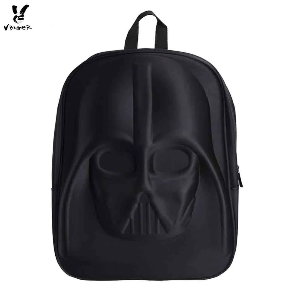 ﻿Buy Vbiger 3D Star Wars Backpack Darth Vader Helmet Shaped School Bag