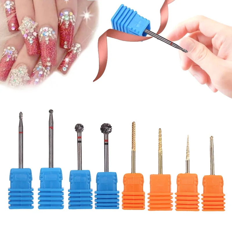 1pc Gold Carbide Nail Drill Bits Carbide Nail Drills For Nail Art