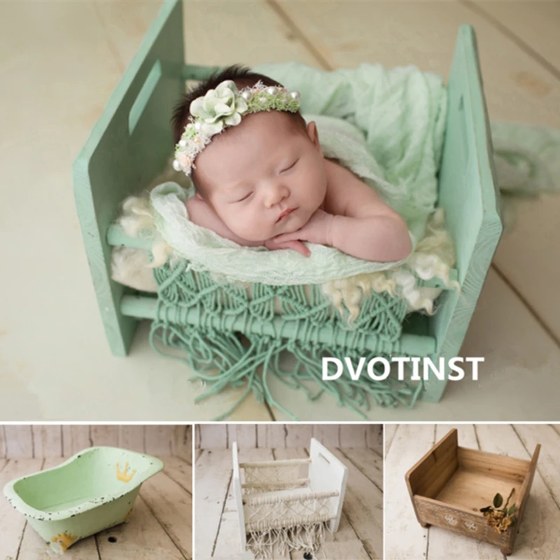 Dvotinst новорожденный реквизит для фотосъемки детская Ретро позирует кровать корзина для ванной Cribs Fotografia аксессуары для студийной фотосессии