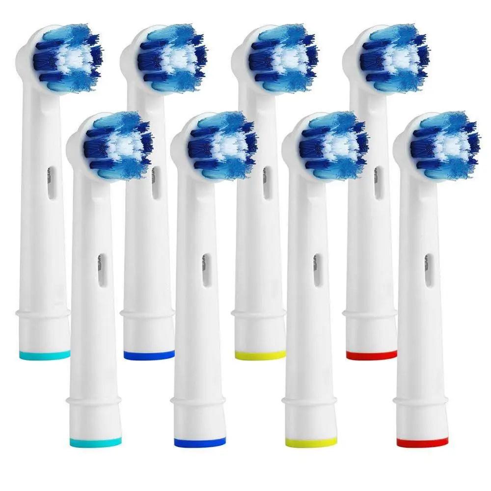 

8pcs Replacement Toothbrush Heads Compatible with Oral B Braun Soft Bristles Dual Precision Clean SB-20A