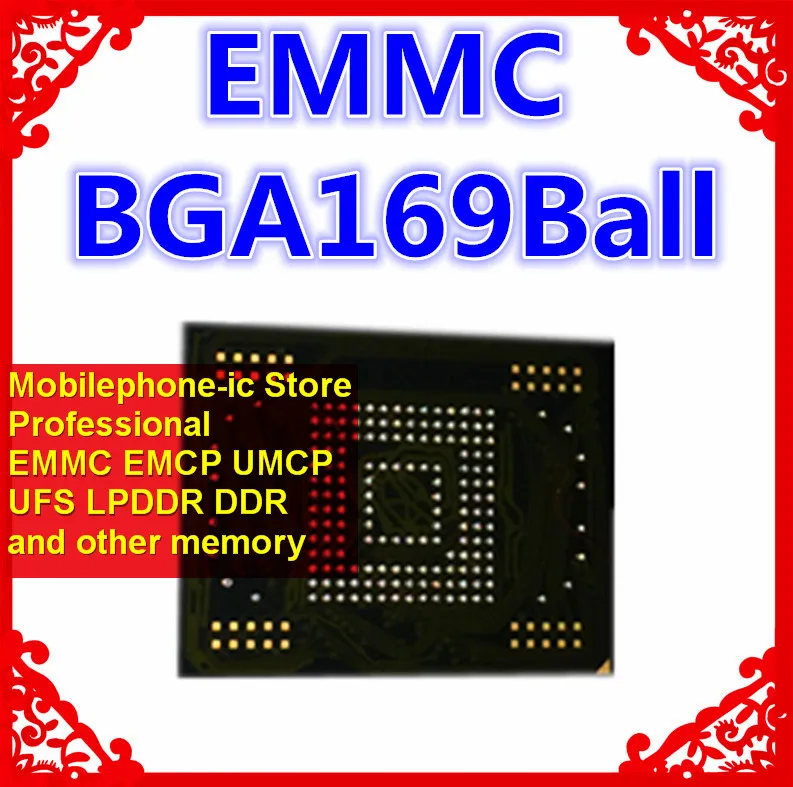  H26M64003DQR BGA169Ball EMMC 32GB Mobilephone Memory New original and Second-hand Soldered Balls Te