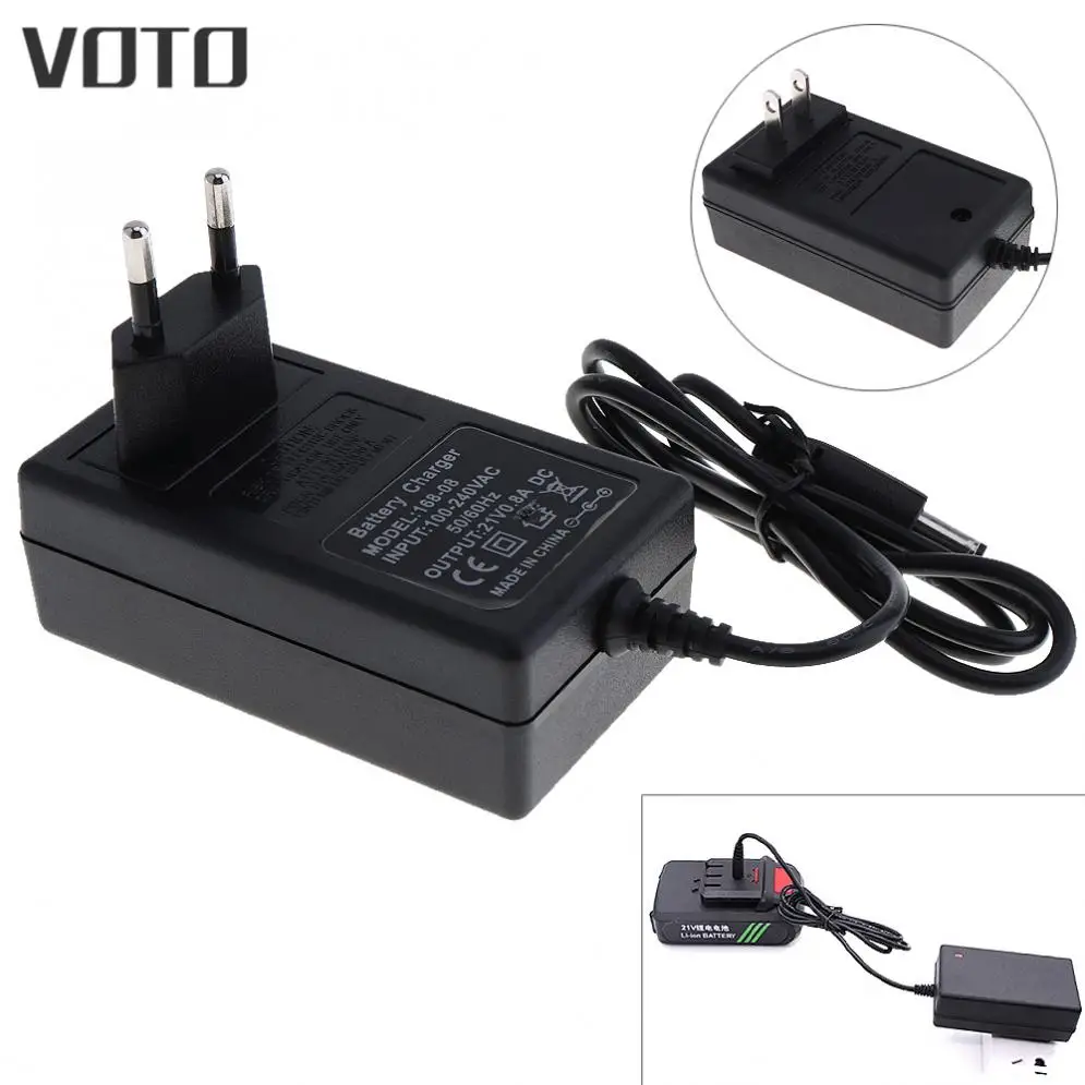 

VOTO 110cm Power Adapter of 21V Lithium Screwdriver Support US / EU Power Source Power tool accessories