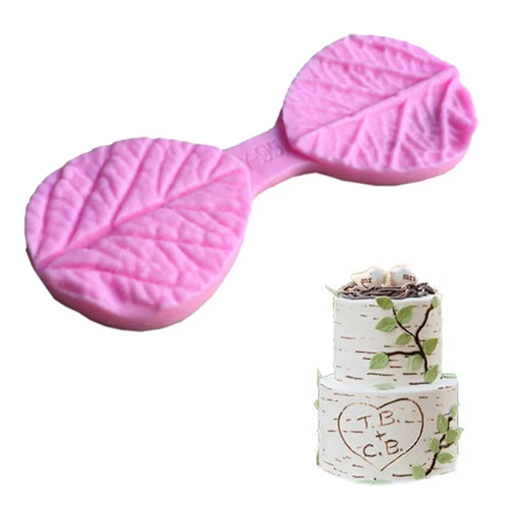 

1pcs Leaf Pattern 3D Silicone Mold DIY Fondant Cake Tool