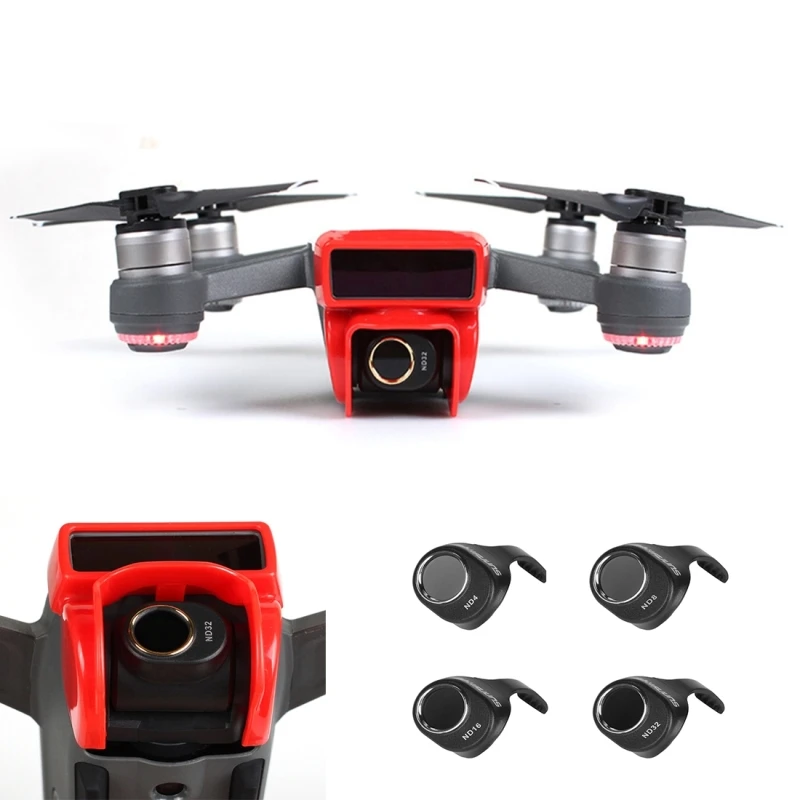 PULUZ для dji spark nd Filter 4 в 1 HD Drone Camera ND32 / ND16 ND8 ND4 Lens Set For DJI Spark Accessories|lens filter|filter setnd filter set |