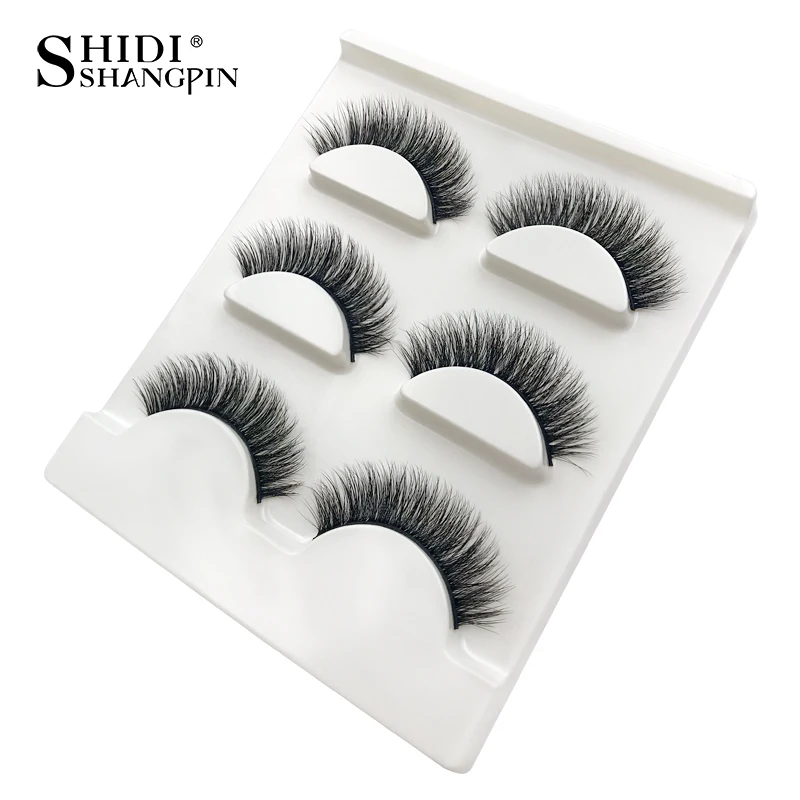 

SHIDISHANGPIN 3d mink eyelashes 1 box natural long eyelashes 3d mink false lashes full strip lashes makeup false eyelash X25