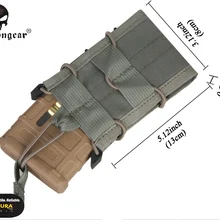Emerson один слой журнал "ружья" мешочек инструментальный MOLLE крепление для M4/M14/AK/G3/G36 листва Gree EM6345FG