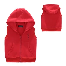 

Candy-Colors Waistcoat Kids High Quality Winter Warm Hooded Coat Children Cotton Boys Girls Vest Baby Boy Vest Jacket Outerwear