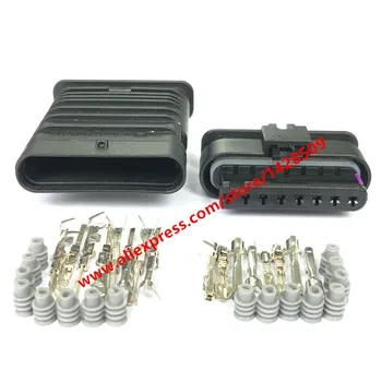 

5 Sets 8 Pin Female Male Fuel Injector Connector Dash Sensor Plug 872 862 521 1-1670920-1 For VW Audi