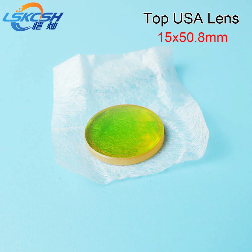 

LSKCSH 5pcs/lot TOP USA CO2 laser focus lens Focal length 15 50.8mm Trotec speedy 100/GCC Co2 laser cutting/engraving machines