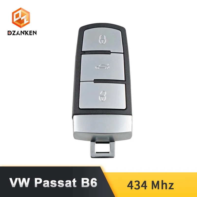 Dzanken 3 Botons дистанционный ключ автомобиля для VW Passat B6 3C B7 Magotan CC и чипа транспондера