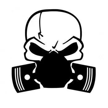 

15CMX15CM DIE CUT Skull Mask Vinyl Decals Car Stickers Car Styling Black/Silver C1-3135