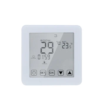 

Free Shipping 16A Touch Screen Floor Heating Thermostats Digital Programmable Temperature Controller for Electric Heating System