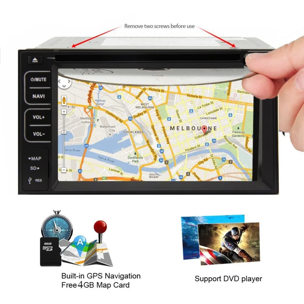 Sale BT+Radio 6.2inch double 2 Din car GPS Navi DVD player CD for Nissan TIIDA QASHQAI sunny PATHFINDER MU stereo Radio 1