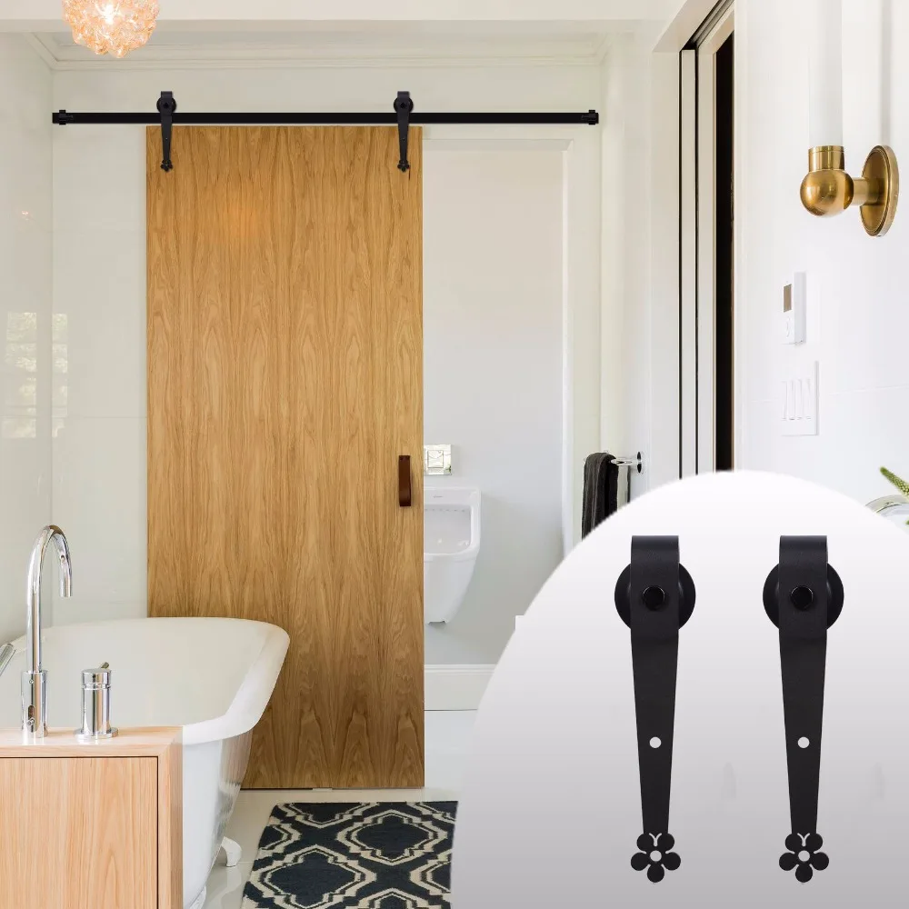 LWZH 20FT Easily Installed Country Style Sliding Barn Wood Door