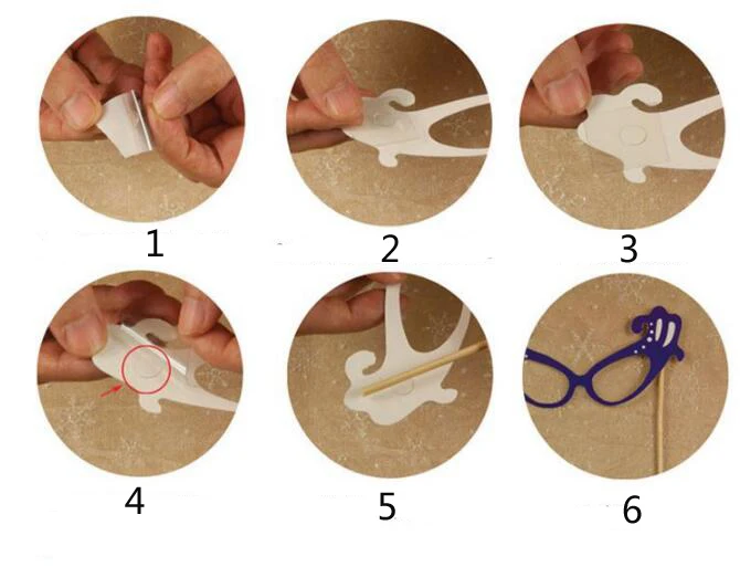 10 шт./компл. реквизит для фотостудии маска фотографии бумажная карта свадьба день