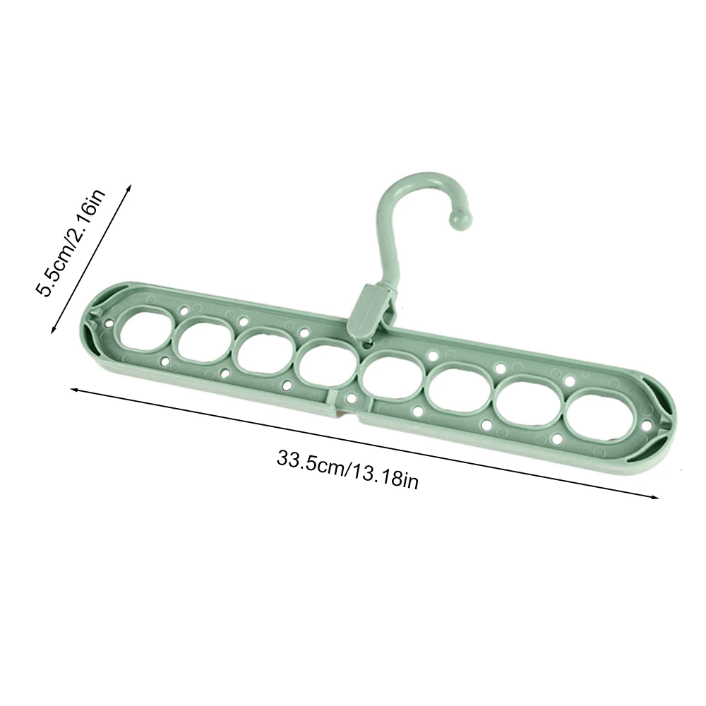 2 шт. 8 отверстий портативная складная Одежда для путешествий вешалка для галстуков крючок балконные вешалки для одежды Пластиковая Полка для хранения в гардеробе