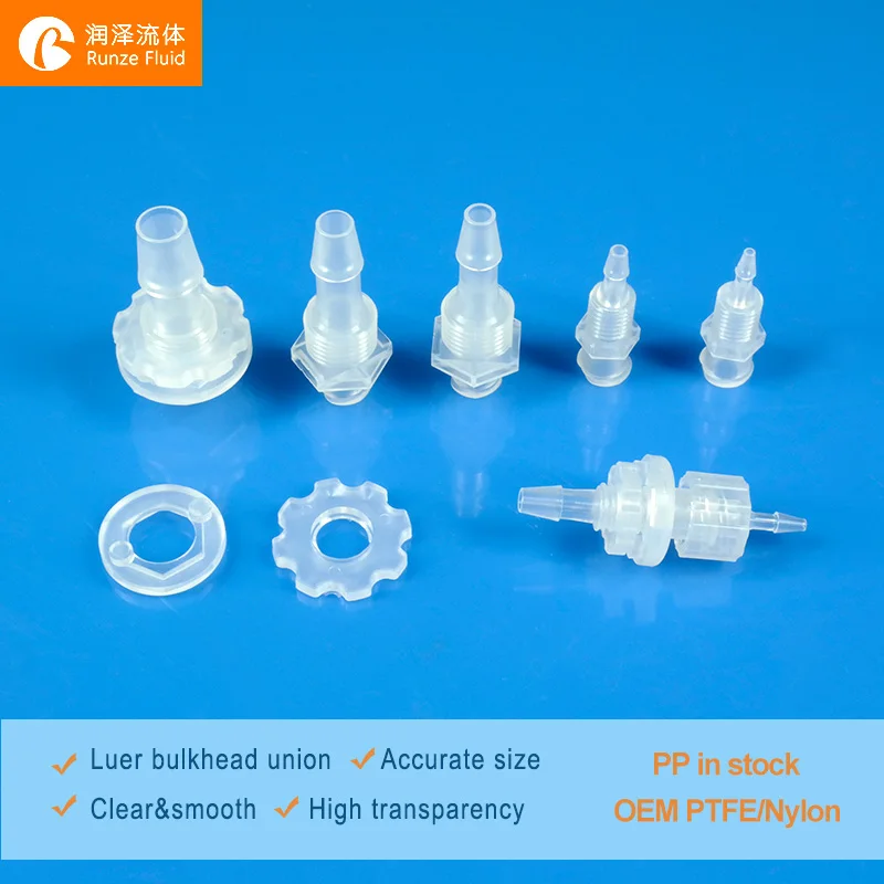 

Food Grade BULKHEAD LUER FITTINGS for Panel Mounting