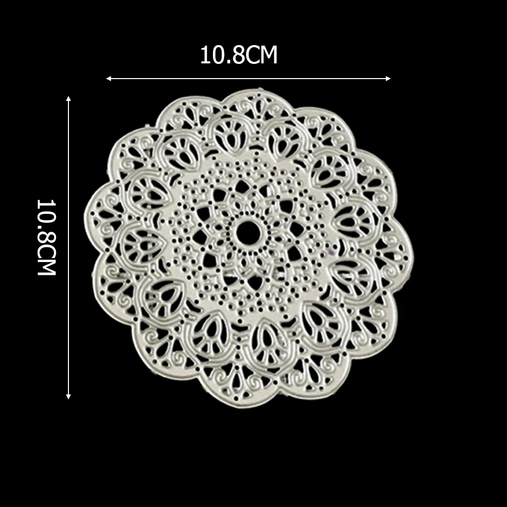 Цветок Doily ремесло высечки Металлические высечки для DIY скрапбукинга Новые карточные трафареты с тиснением Troqueles ремесленные штампы