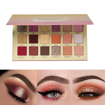 

18 Colors Waterproof Cosmetics Shining Eyeshadow Palette Glitter Pigment Smoky Eye Shadow Palette