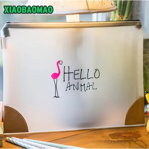 

A5 A4 file bag student portable transparent file bag zipper data bag document bag folder office supplies filing products