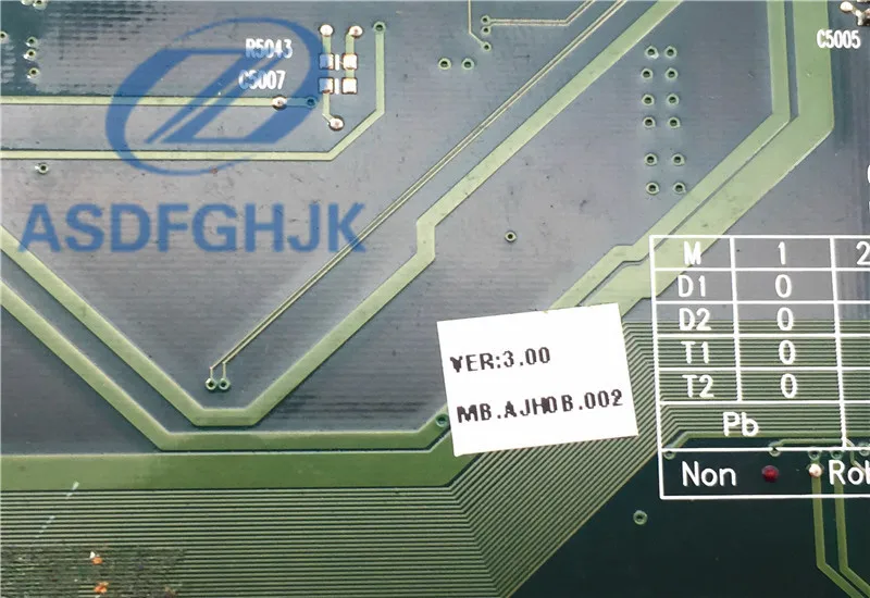 Материнская плата для ноутбука P/N: 1310A2128303 MBAJH0B001 для acer для Aspire 9920 9920G серии 6050A2128301-MB-A03 протестирована