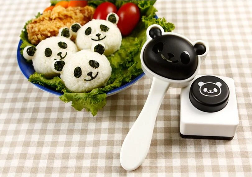 かわいいパンダ自家製寿司金型おにぎりおにぎり海苔diy和食寿司メーカー弁当 Bento Lunch Bento Cookingmaker Machine Aliexpress