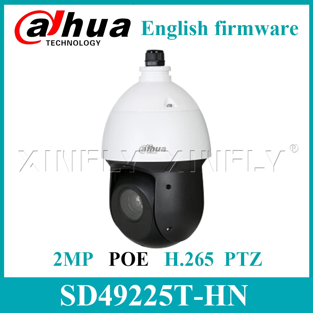 Dahua SD49225T-HN 2MP PTZ скорость купольная сетевая камера IR100M H.265 IP66 Поддержка PoE+ Обновление SD29204T-GN с логотипом Dahua