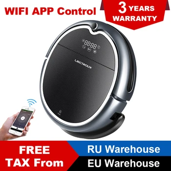 

LIECTROUX Robot Vacuum Cleaner Q8000, WiFi Map Navigation Wet Dry Mop Strong Suction Smart Memory UV Light Virtual Blocker