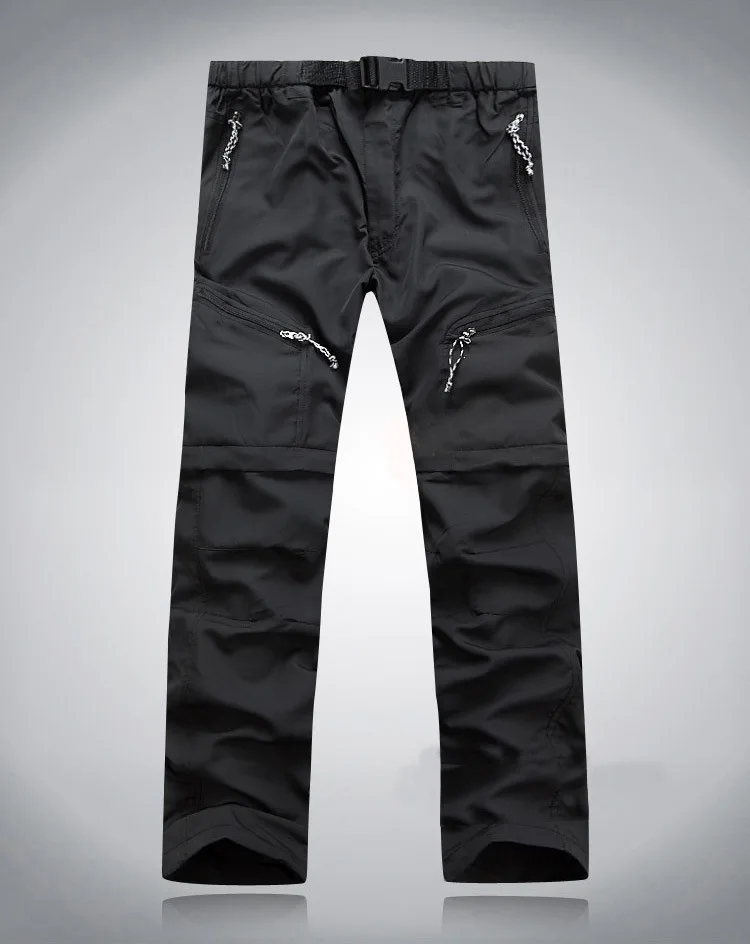 Летние отстегивающиеся мужские уличные водонепроницаемые походные брюки быстросохнущие женские горные походные альпинистские флисовые шорты для рыбалки