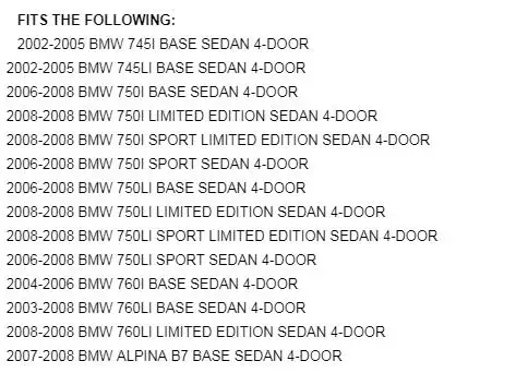 10 шт. датчик износа тормозных колодок для BMW E65 730d E66 740iL E67 OEM 34356778038