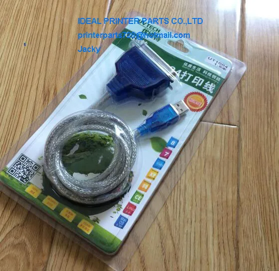 USB port to parallel interface cable 