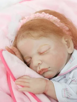 

20inch soft Silicone Reborn Baby Dolls Toy 50cm Babies sleeping simulation fashion doll lifelike Present Girls Brinquedos toys