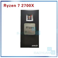 Новый процессор AMD Ryzen 7 2700X R7 2700X3,7 ГГц Восьмиядерный Sinteen-Thread 16M 105W процессор процессора YD270XBGM88AF разъем AM4